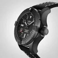 Breitling Avenger Men Automatic Black Leather Watch V17319101B1X2 - view 6