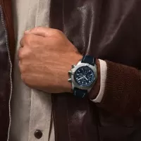 Breitling Avenger Men Automatic Blue Leather Watch A13385101C1X2 - view 6