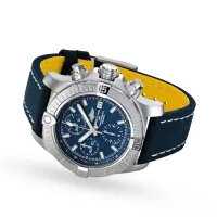 Breitling Avenger Men Automatic Blue Leather Watch A13385101C1X2 - view 4