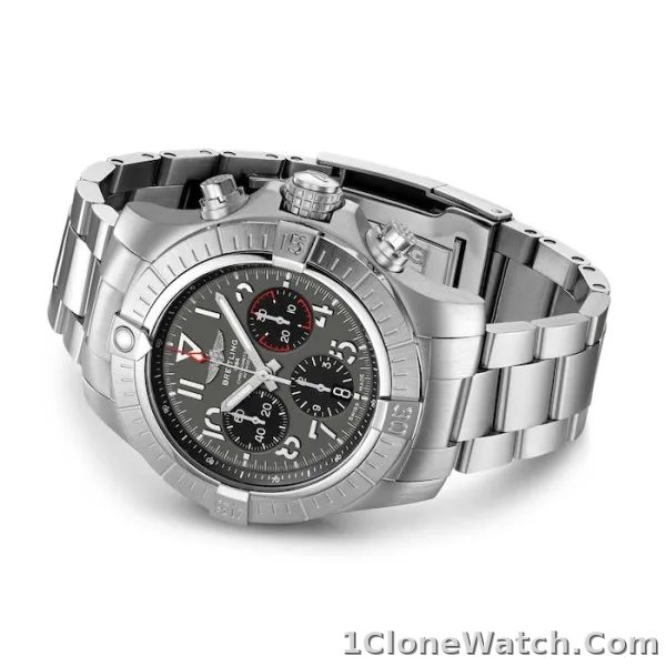 Breitling Avenger Men Automatic Grey Stainless Steel Watch AB01821A1B1A1 - detail