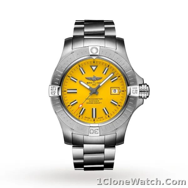 Breitling Avenger Men Automatic Yellow Stainless Steel Watch A17319101I1A1