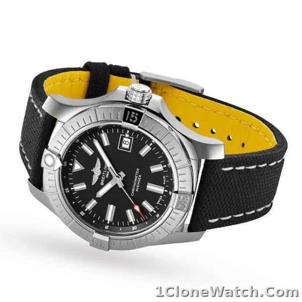 Breitling Avenger Men Automatic Black Fabric Watch A17318101B1X2 - detail