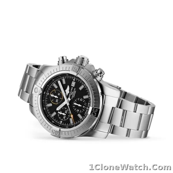 Breitling Avenger Men Automatic Black Stainless Steel Watch A13317101B1A1 - detail
