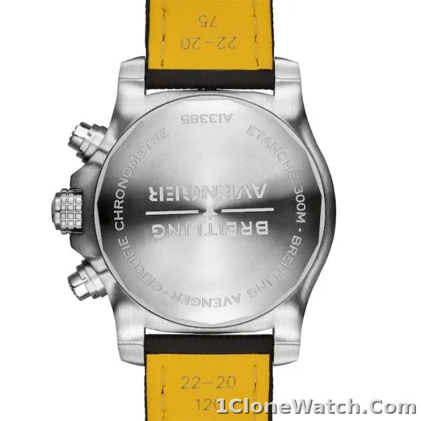 Breitling Avenger Men Automatic Black Fabric Watch A13385101B1X2 - detail