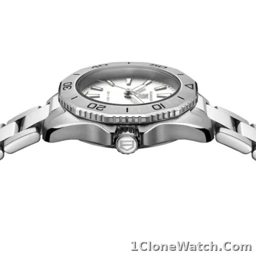 TAG Heuer Aquaracer Women Quartz Silver Stainless Steel Watch WBP1411.BA0622 - detail