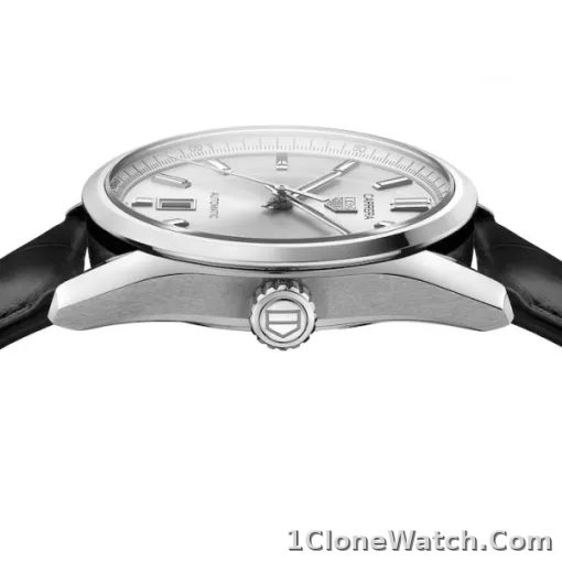 TAG Heuer Carrera Men Automatic Silver Alligator Watch WBN2111.FC6505 - detail