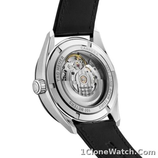 TAG Heuer Carrera Men Automatic Silver Alligator Watch WBN2111.FC6505 - detail