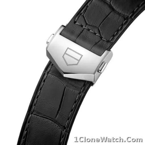 TAG Heuer Carrera Men Automatic Silver Alligator Watch WBN2111.FC6505 - detail