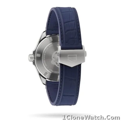 TAG Heuer Aquaracer Men Automatic Blue Rubber Watch WAY201P.FT6178 - detail