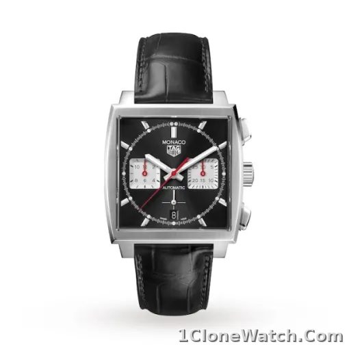 TAG Heuer Monaco Men Automatic Black Alligator Watch CBL2113.FC6177