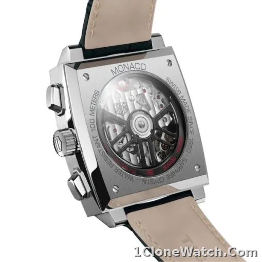 TAG Heuer Monaco Men Automatic Black Alligator Watch CBL2113.FC6177 - detail