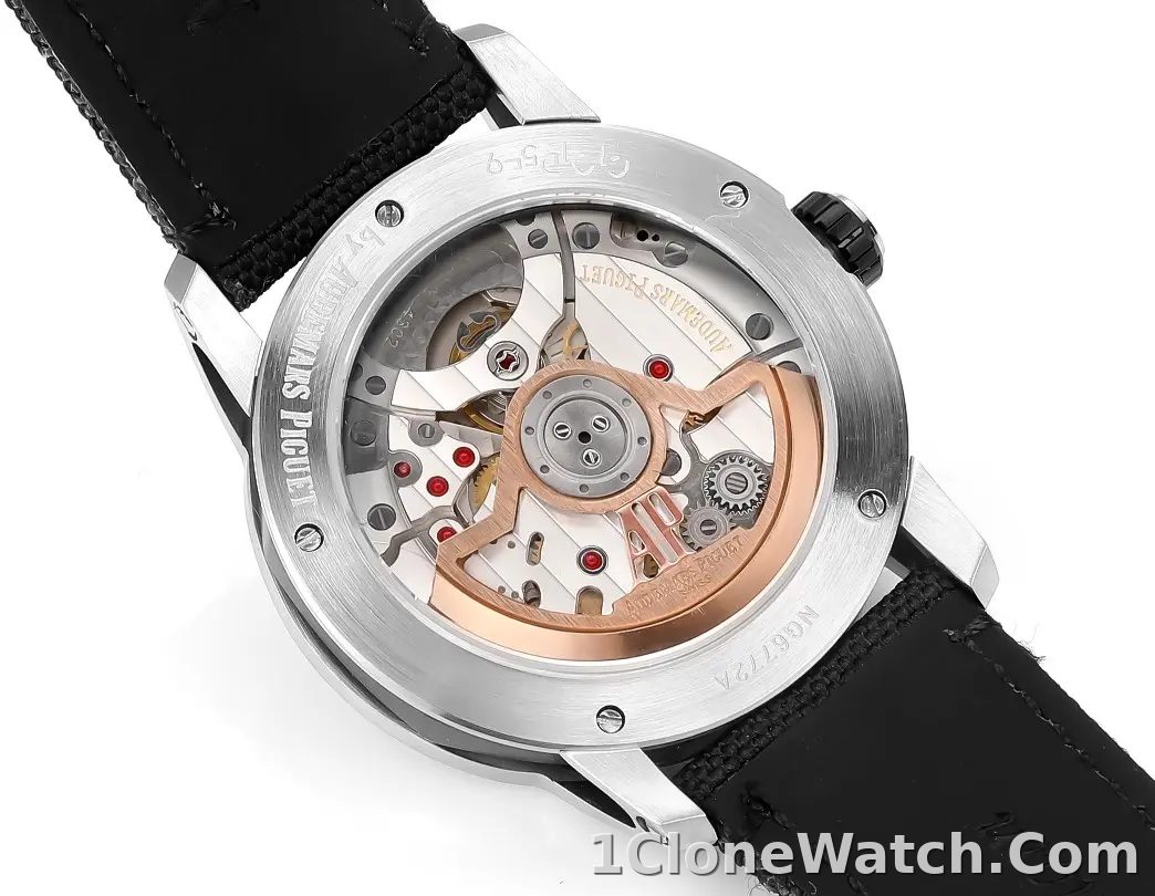 watch Audemars Pigeut CODE 11.59 Smoke Grey Dial Stainless Steel Case Black Fabric Strap Automatic Watch 41mm - detail