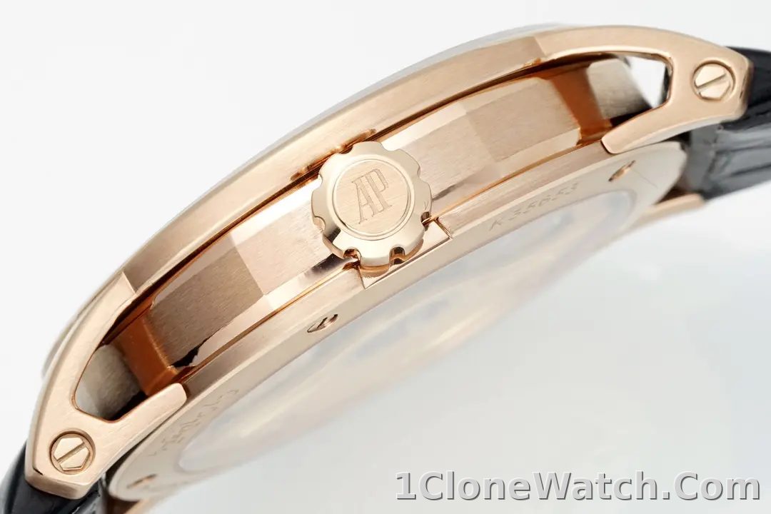watch Audemars Piguet CODE 11.59 Blue Dial Three-Hand Automatic Watch   Rose Gold and Stainless Steel, 41mm - detail