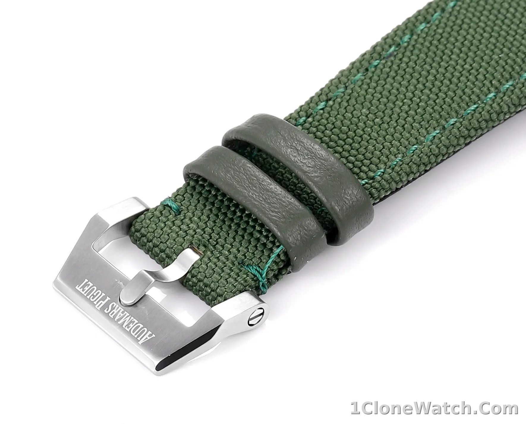 watch Audemars Piguet CODE 11.59 Green Dial Stainless Steel Watch with Fabric Strap - detail