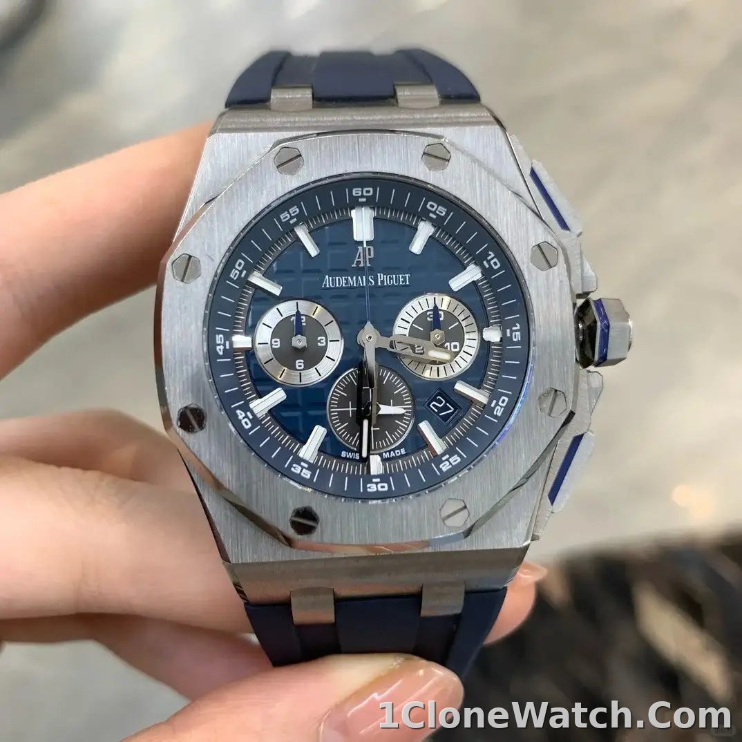 Audemars Piguet Royal Oak Offshore Selfwinding Chronograph Blue, Silver 26480TI.OO.A027CA.01 - detail