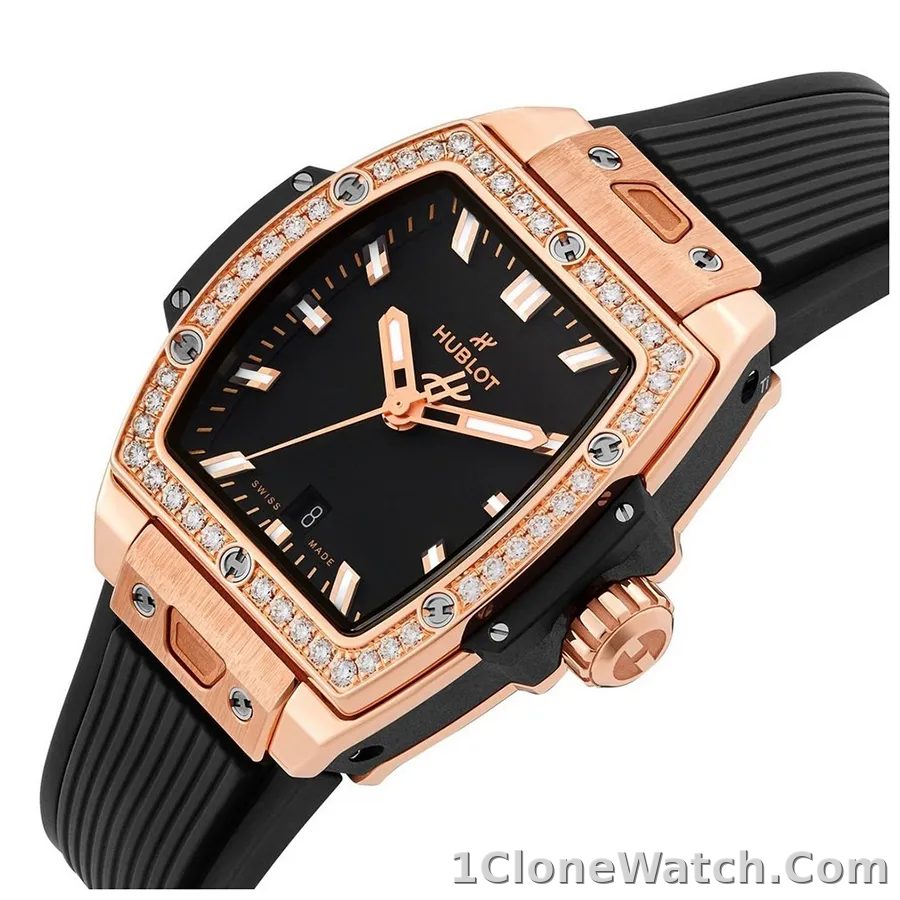 Hublot Spirit Of Big Bang Women Automatic Black Rubber Watch 665.OX.1180.RX.1204 - detail