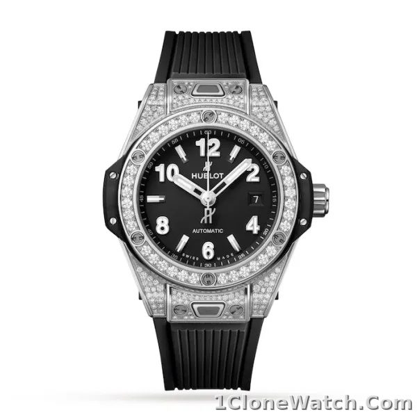 Hublot Big Bang Women Automatic Black Rubber Watch 485.SX.1170.RX.1604