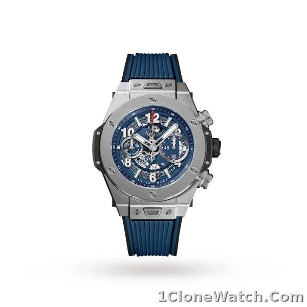 Hublot Big Bang Men Automatic Blue Rubber Watch 411.NX.5179.RX