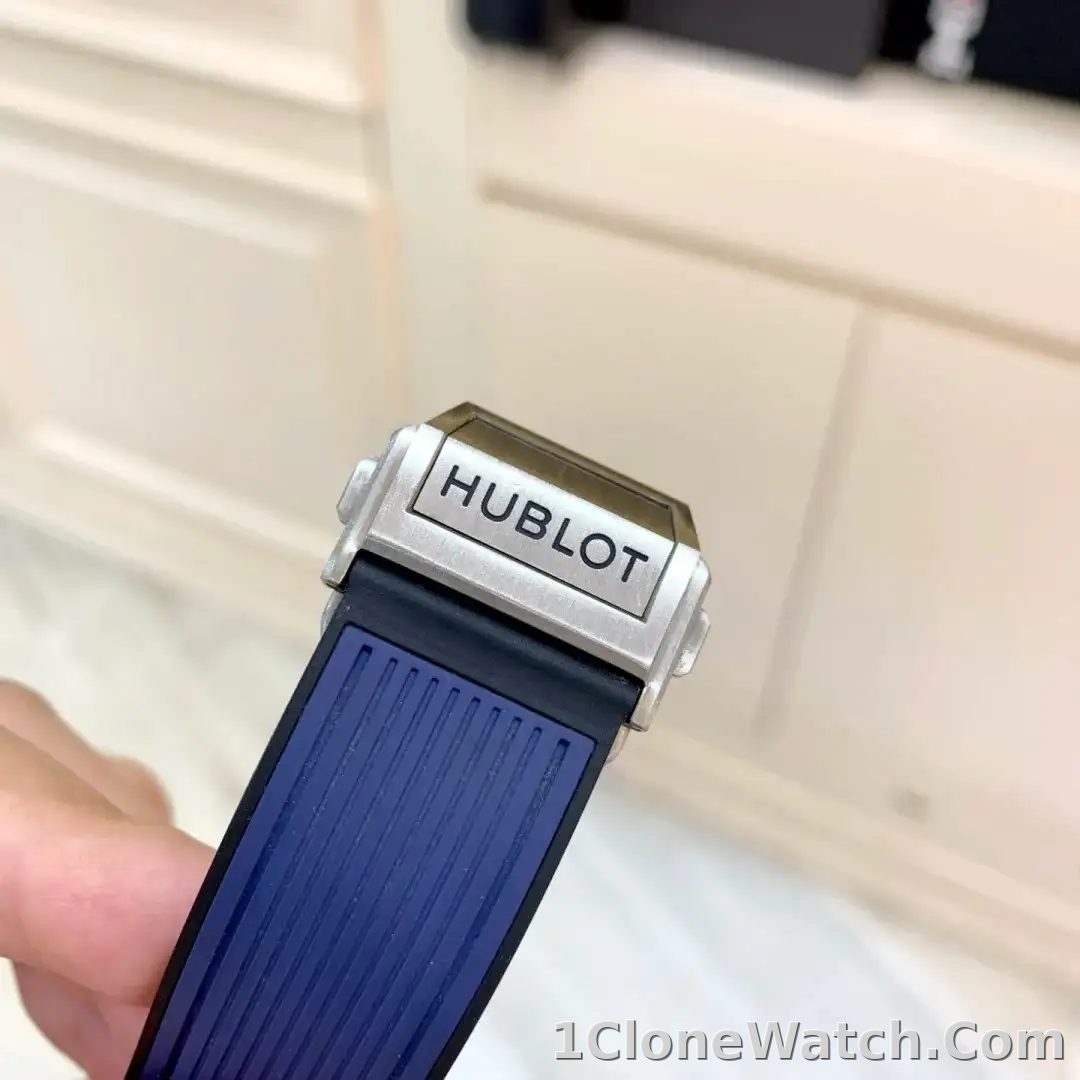 Hublot Big Bang Men Automatic Blue Rubber Watch 411.NX.5179.RX - detail