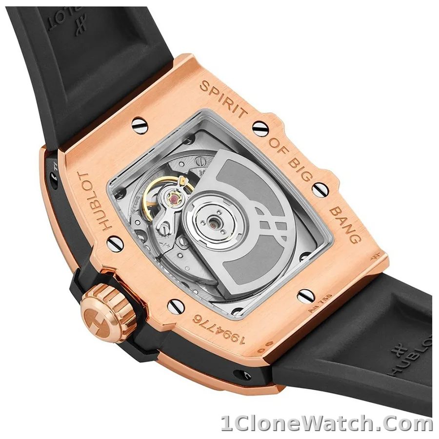 Hublot Spirit Of Big Bang Women Automatic Black Rubber Watch 665.OX.1180.RX.1204 - detail