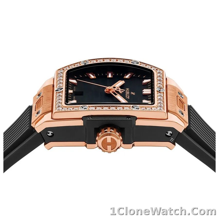 Hublot Spirit Of Big Bang Women Automatic Black Rubber Watch 665.OX.1180.RX.1204 - detail