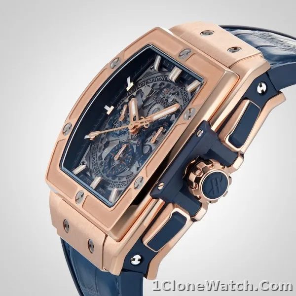 Hublot Spirit Of Big Bang Men Automatic Blue Alligator Watch 641.OX.7180.LR - detail
