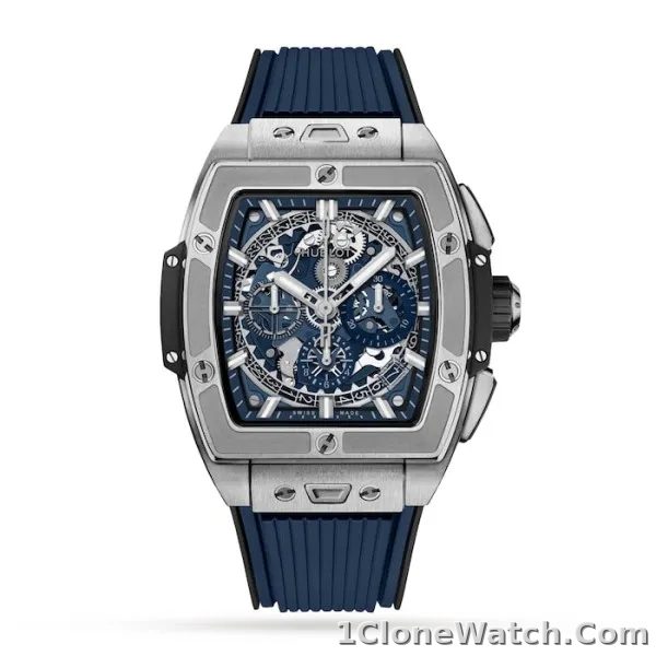 Hublot Spirit Of Big Bang Men Automatic Blue Rubber Watch 641.NX.7170.RX