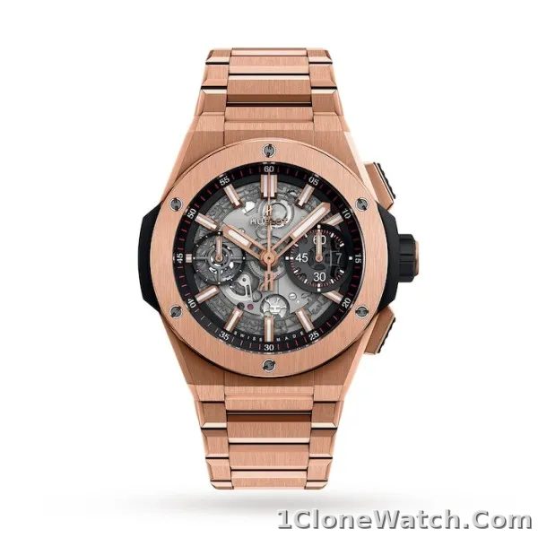 Hublot Big Bang Men Automatic Black 18ct Rose Gold Watch 451.OX.1180.OX
