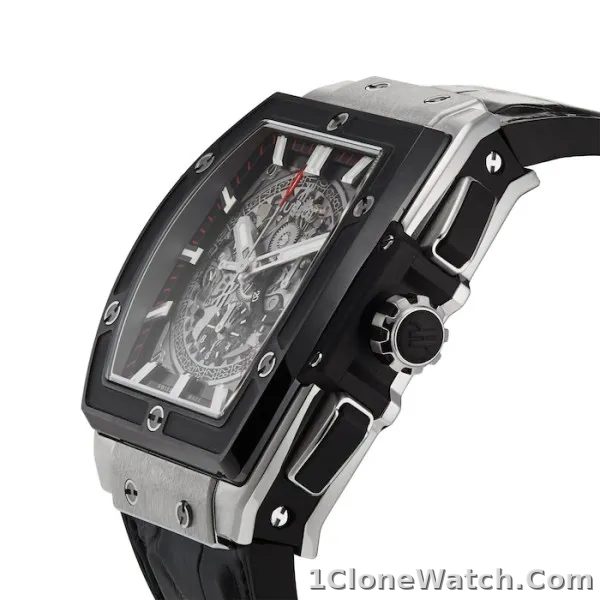 Hublot Spirit Of Big Bang Men Automatic Skeleton Leather Watch 601.NM.0173.LR - detail