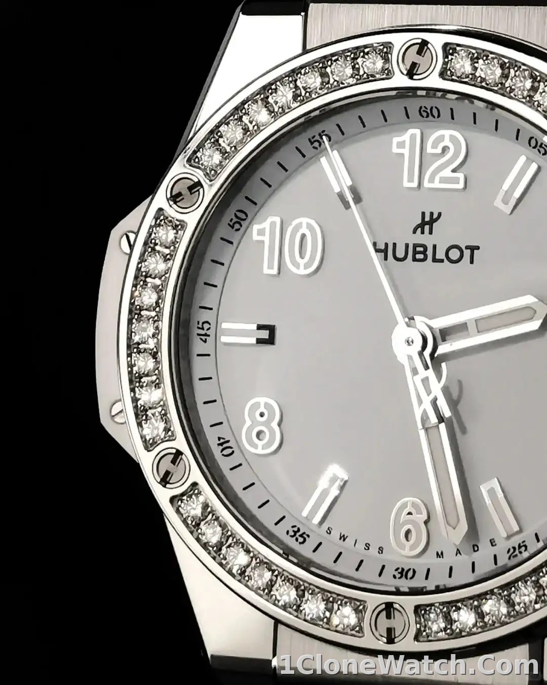 Hublot Big Bang Women Automatic White Rubber Watch 465.SE.2010.RW.1204 - detail