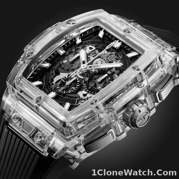 Hublot Spirit Of Big Bang Men Automatic Skeleton Rubber Watch 642.JX.0170.RX - detail