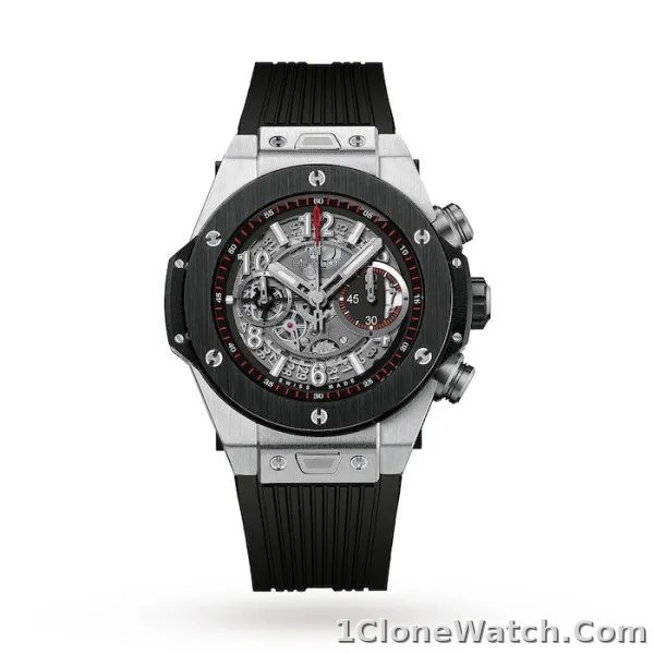 Hublot Big Bang Men Automatic Black Rubber Watch 411.NM.1170.RX