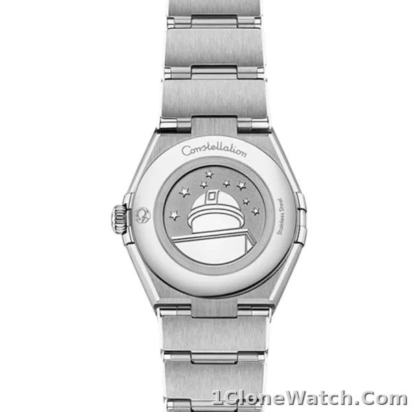 Omega Constellation Women Quartz Pink Stainless Steel Watch O13110286011001 - detail