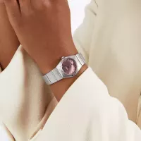Omega Constellation Women Quartz Pink Stainless Steel Watch O13110286011001 - view 4