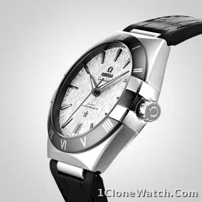 Omega Constellation Men Automatic Grey Rubber Watch O13112412106001 - detail