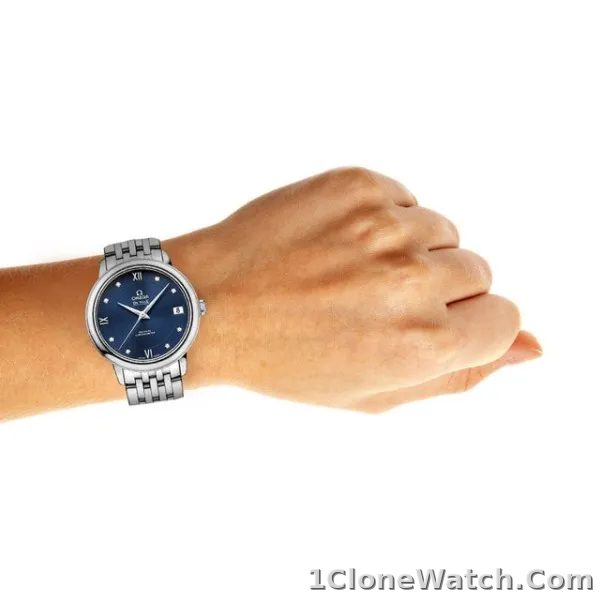 Omega De Ville Women Automatic Blue Stainless Steel Watch O42410332053001 - detail