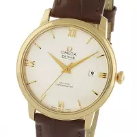 Omega De Ville Men Automatic Silver Leather Watch O42453402002001 - view 5