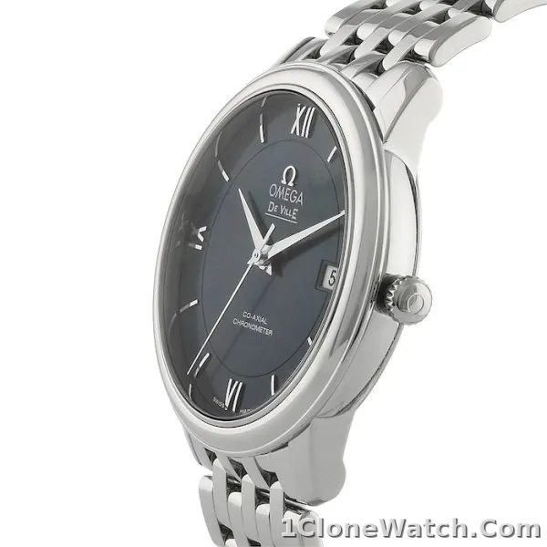 Omega De Ville Men Automatic Blue Stainless Steel Watch O42410402003001 - detail