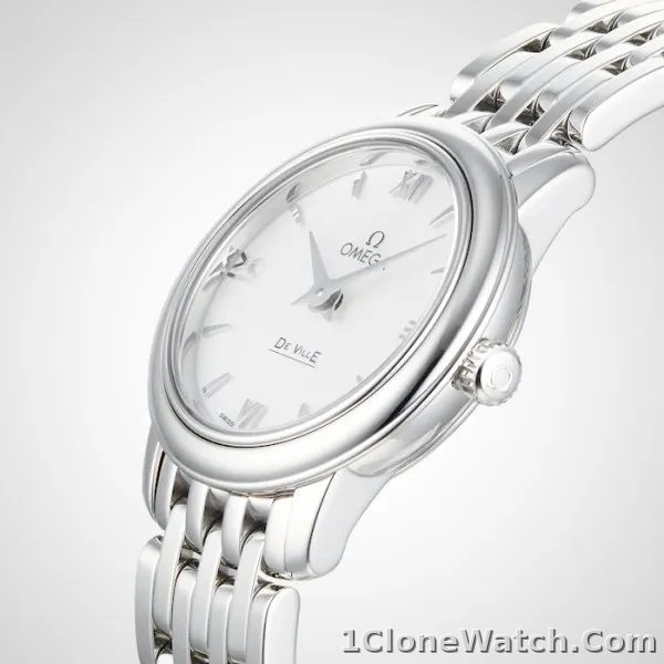 Omega De Ville Women Quartz Mother of Pearl Stainless Steel Watch O42410246005001 - detail