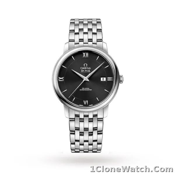Omega De Ville Men Automatic Black Stainless Steel Watch O42410402001001