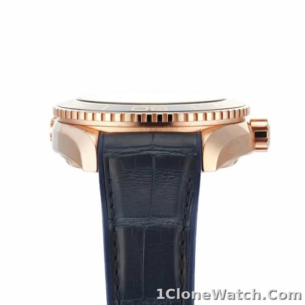 Omega Planet Ocean Men Automatic Blue Leather Watch O21563442103001 - detail