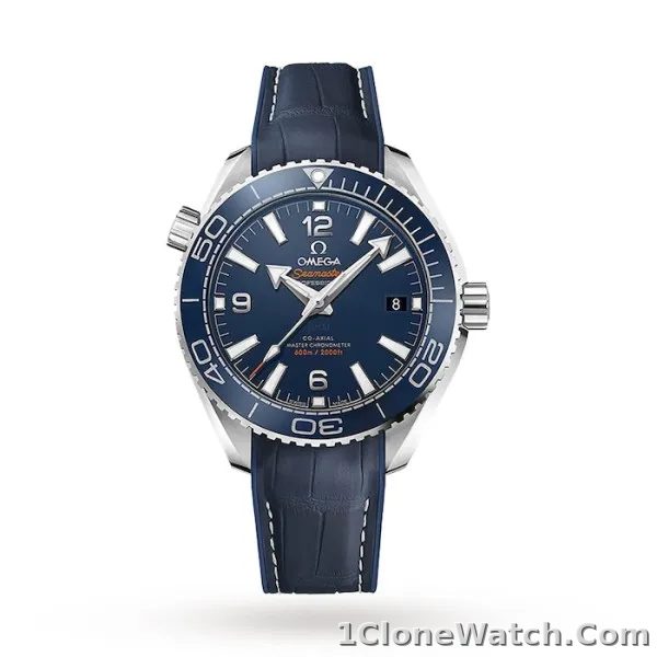 Omega Planet Ocean Men Automatic Blue Leather Watch O21533402003001