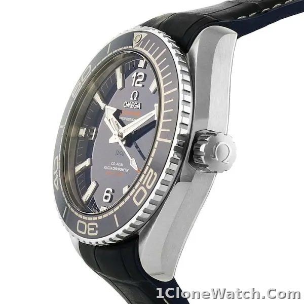Omega Planet Ocean Men Automatic Blue Leather Watch O21533402003001 - detail