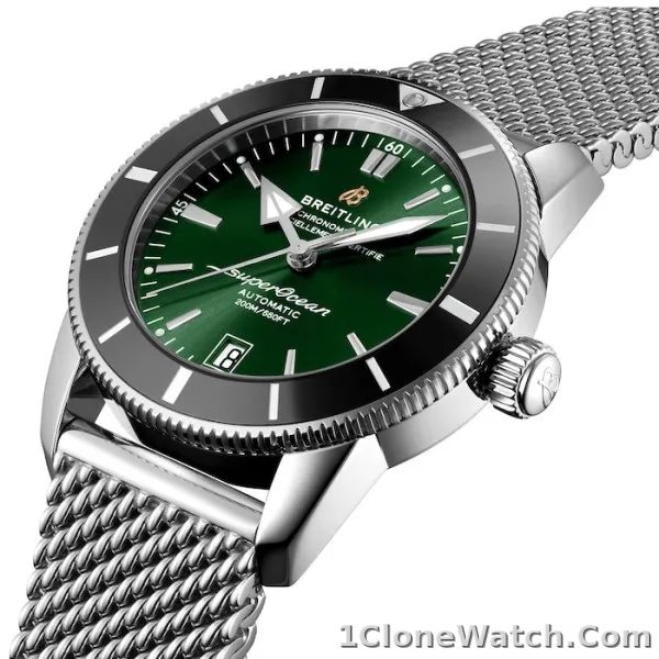 Breitling Superocean Heritage Men Automatic Green Stainless Steel Watch AB2010121L1A1 - detail