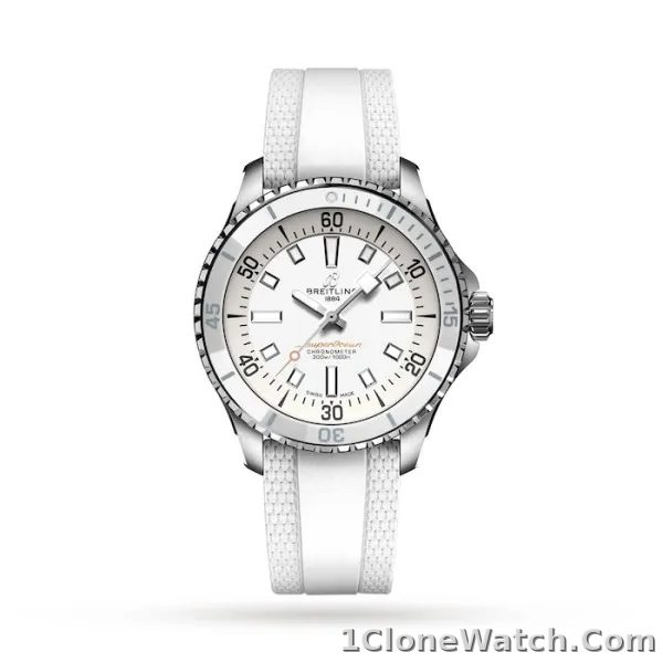 Breitling Superocean Unisex Automatic White Rubber Watch A17377211A1S1