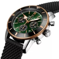Breitling Superocean Men Automatic Green Rubber Watch UB01622A1L1S1 - view 3