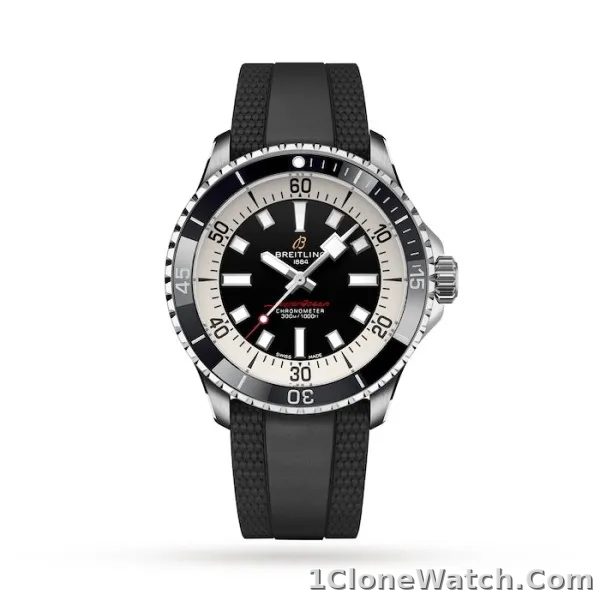 Breitling Superocean Men Automatic Black Rubber Watch A17375211B1S1