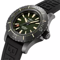 Breitling Superocean Men Automatic Green Rubber Watch V17369241L1S1 - view 3