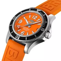 Breitling Superocean Women Automatic Orange Rubber Watch A17316D71O1S1 - view 3