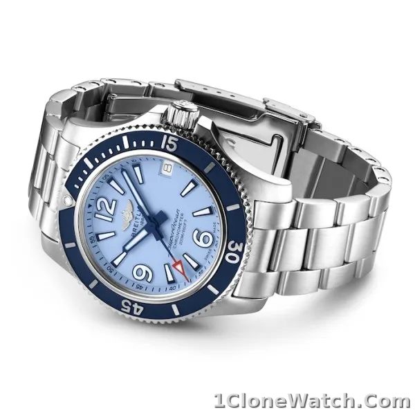 Breitling Superocean Women Automatic Blue Stainless Steel Watch A17316D81C1A1 - detail